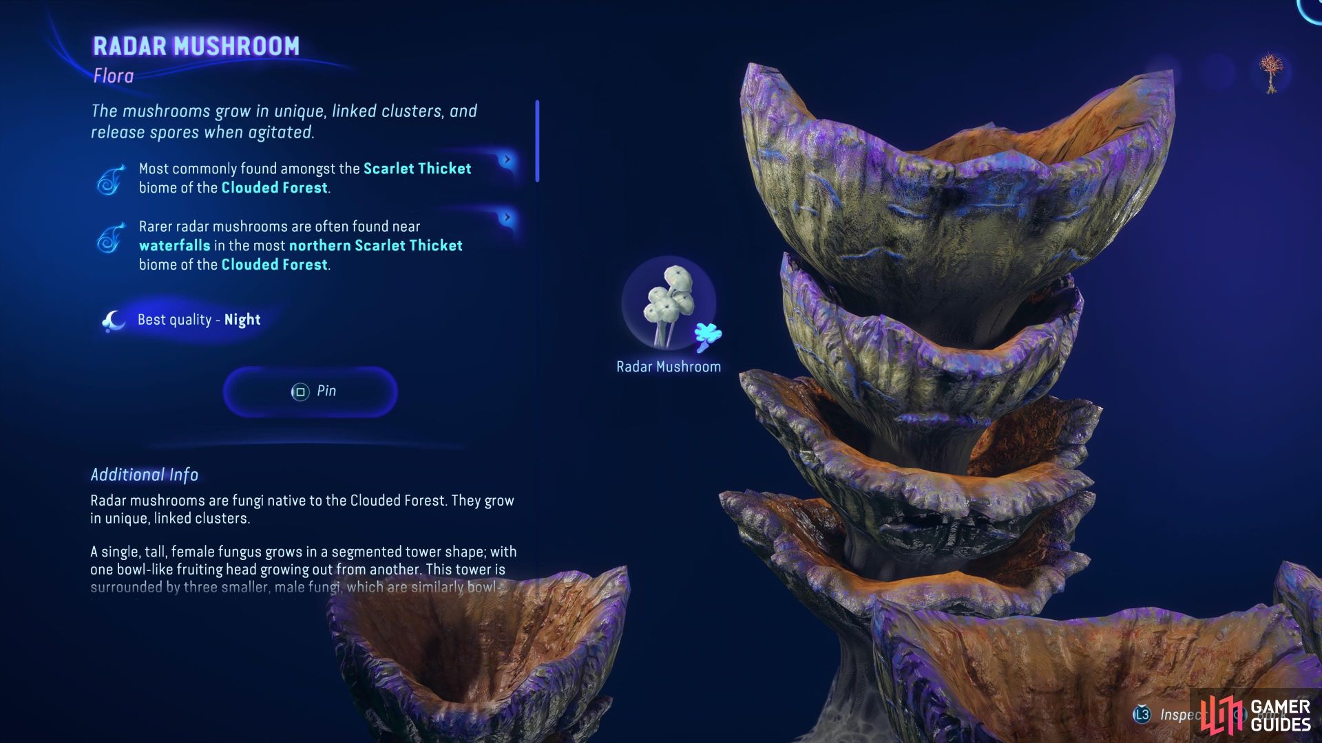 Radar Mushroom Locations Avatar Frontiers Of Pandora Materials