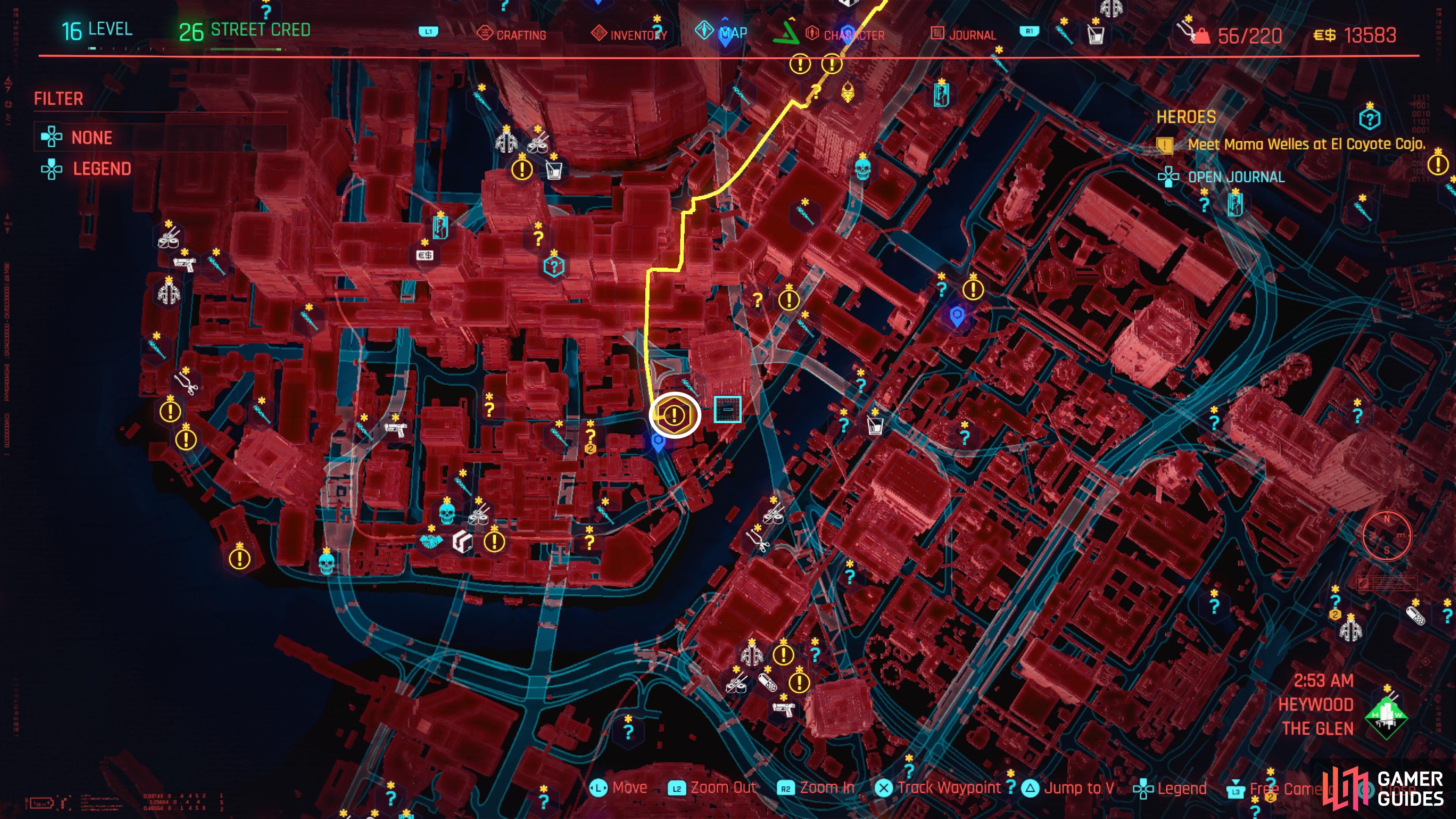 Cyberpunk night city map фото 83