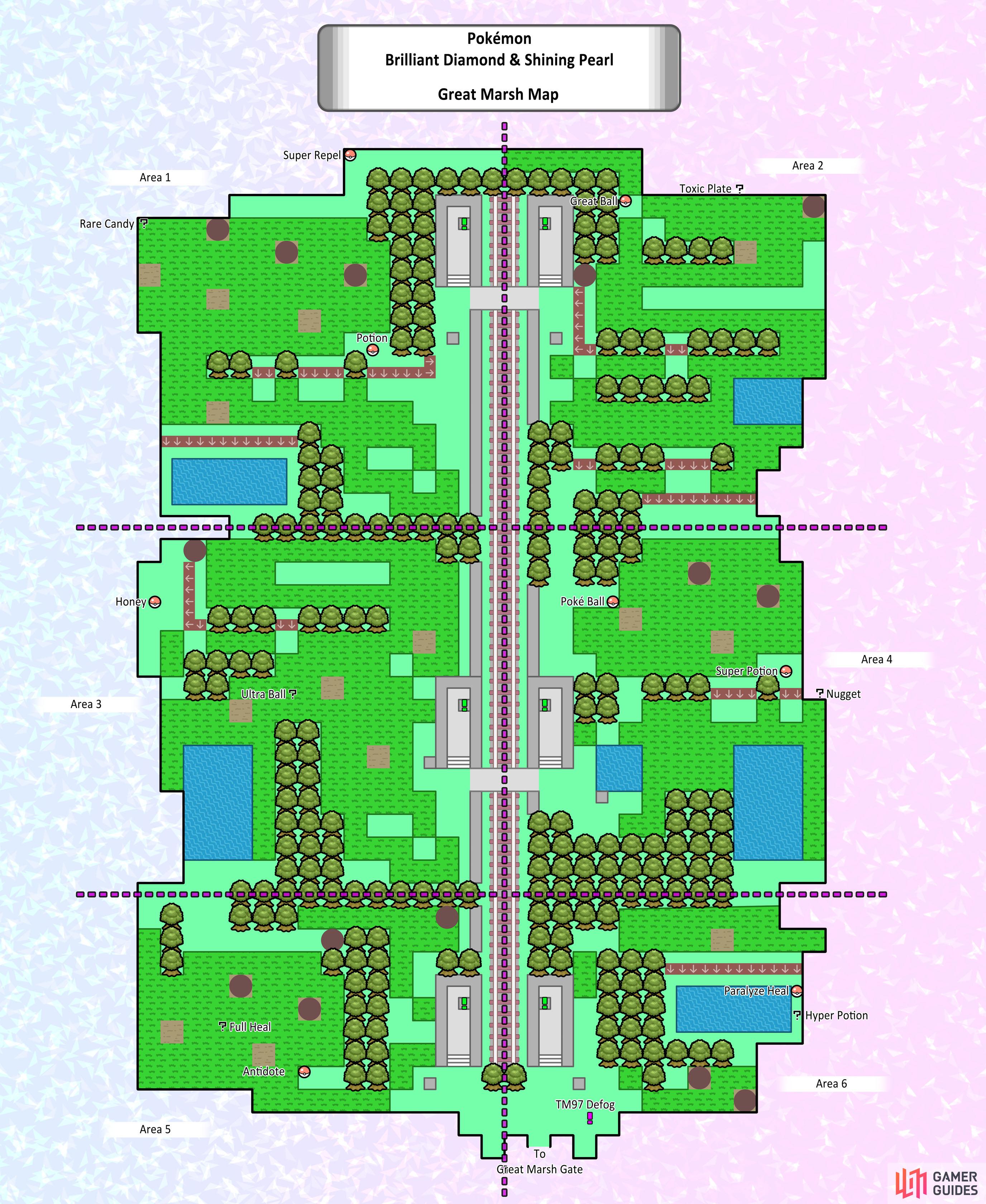 pokemon diamond safari zone map