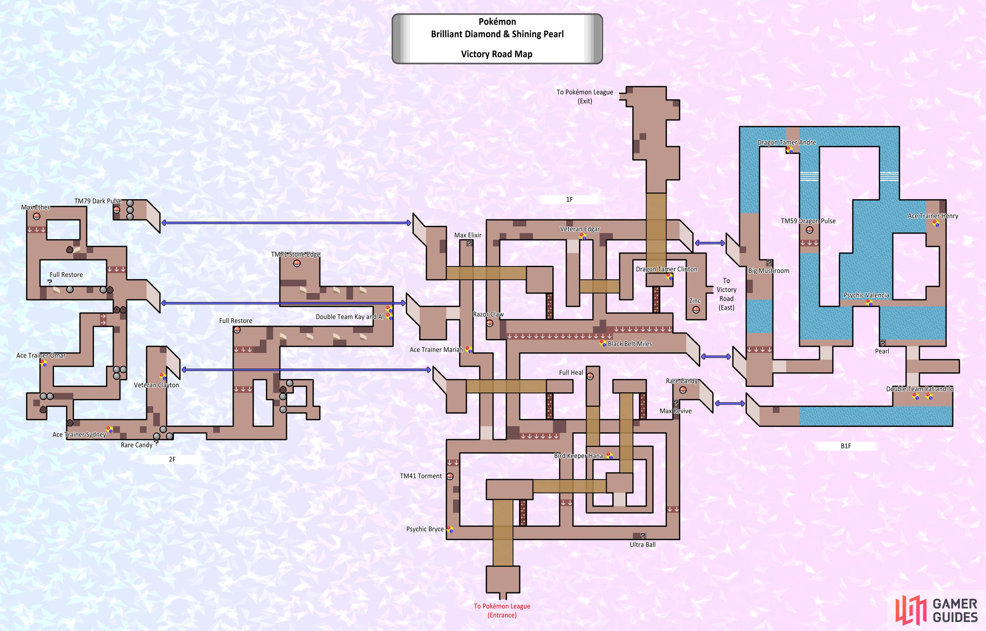 Victory road map emerald