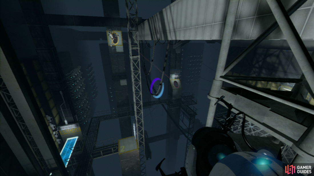 Test Chamber 8 Course 3 Hard Light Surfaces Co Op Challenges Portal 2 Gamer Guides