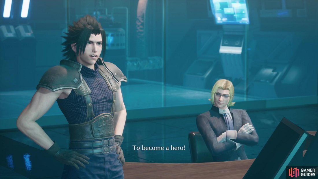 Crisis Core Reunion follows the exploits of Zack Fair, an aspiring SOLDIER who is likeable, if a bit generic.
