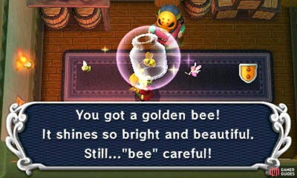 Why the heck would you buy the Golden Bee for 9999 rupees? To empty your pockets of course! Once you have 9999 rupees and obtained everything in the game, you can buy the Golden Bee to set your rupee count to zero, so you can collect more rupees (for example, from Treacherous Tower or StreetPass). Why would you want more rupees? Theres a rupee counter at the end of the game, which counts up to 99,999 rupees.
