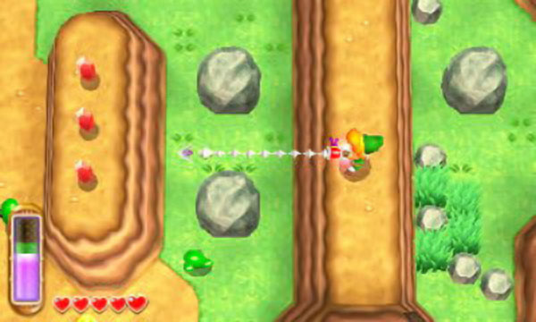 The Hookshot not only allows you to pull in Rupees, small hearts etc, but it also stuns non-armored enemies from a safe distance (along with pushing them backwards - useful if theyre near a ledge).