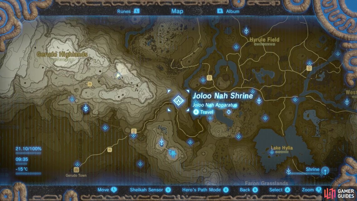 Joloo Nah Shrine - Gerudo Region - Towers and Shrines | The Legend of ...