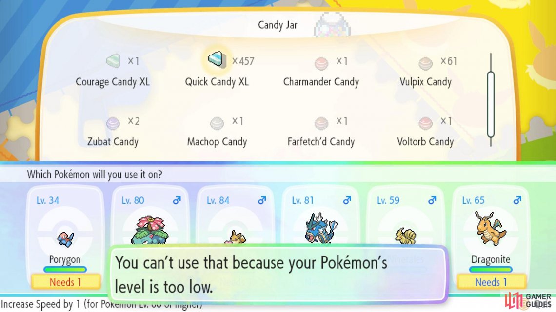 Using Candies Awakening Values Avs Advanced Trainer Info Pokemon Let S Go Pikachu Let S Go Eevee Gamer Guides