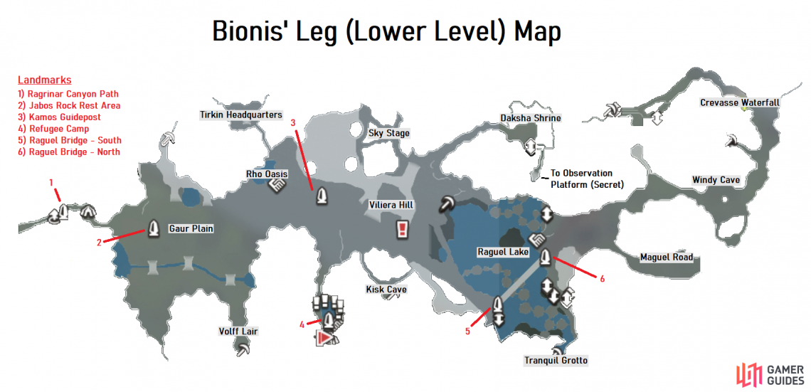 Bionis' Leg - Areas | Xenoblade Chronicles: Definitive Edition | Gamer