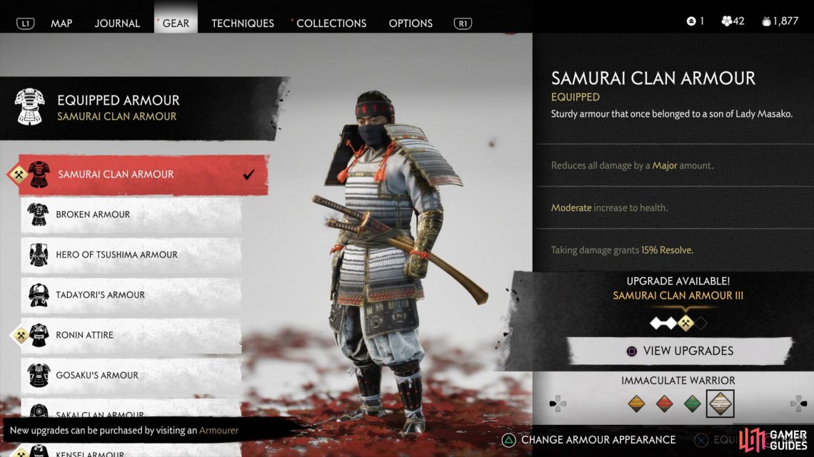 Samurai Clan Armor - Armor - Equipment | Ghost of Tsushima | Gamer Guides