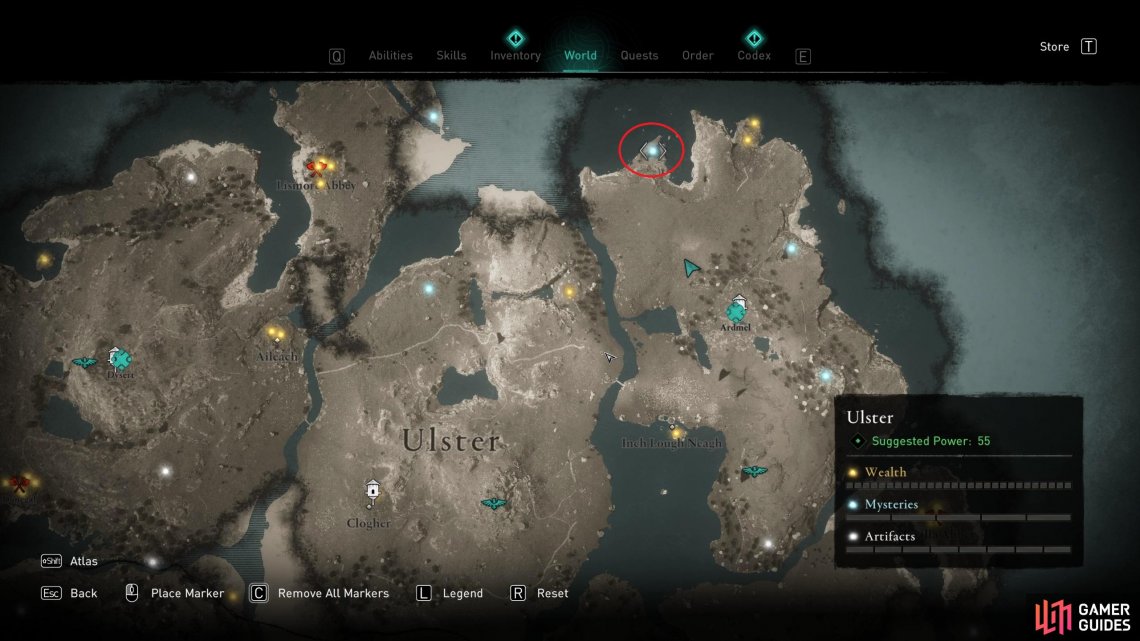AC Valhalla Map - What is this white/gray icon? It doesn't change,  disappear or seem to mark any sort of item. I don't see it in the map  legend. Is it a