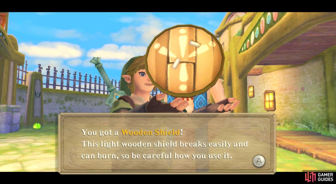 Wooden Shield Shields Gear And Items The Legend Of Zelda Skyward Sword Hd Gamer Guides