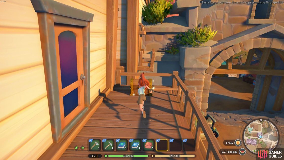 A chest can be found on the balcony of Amirahs House