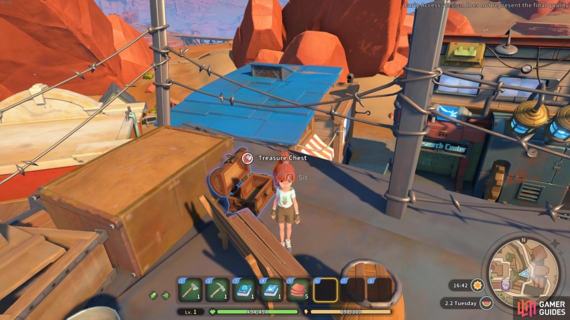 This chest is found on the top of Rockys house
