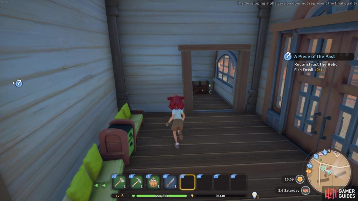A chest can be found in the side room within the train station
