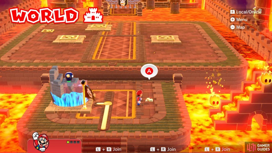 World Castle C Fire Bros Hideout 4 World Castle Walkthrough Super Mario 3d World Bowser S Fury Gamer Guides - hideout map brawl stars