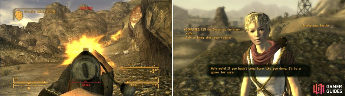 The Goodsprings Tutorial Getting Started In The Mojave Walkthrough Fallout New Vegas Gamer Guides