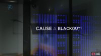 Or choose to cause a blackout using the control panel on the right side of the room