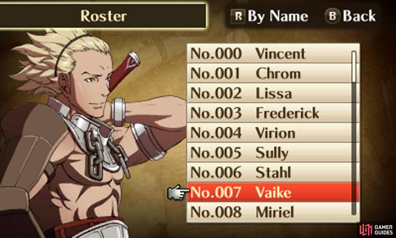 Vaike - Main Characters Part 1 - Character Guide | Fire Emblem: Awakening | Gamer Guides