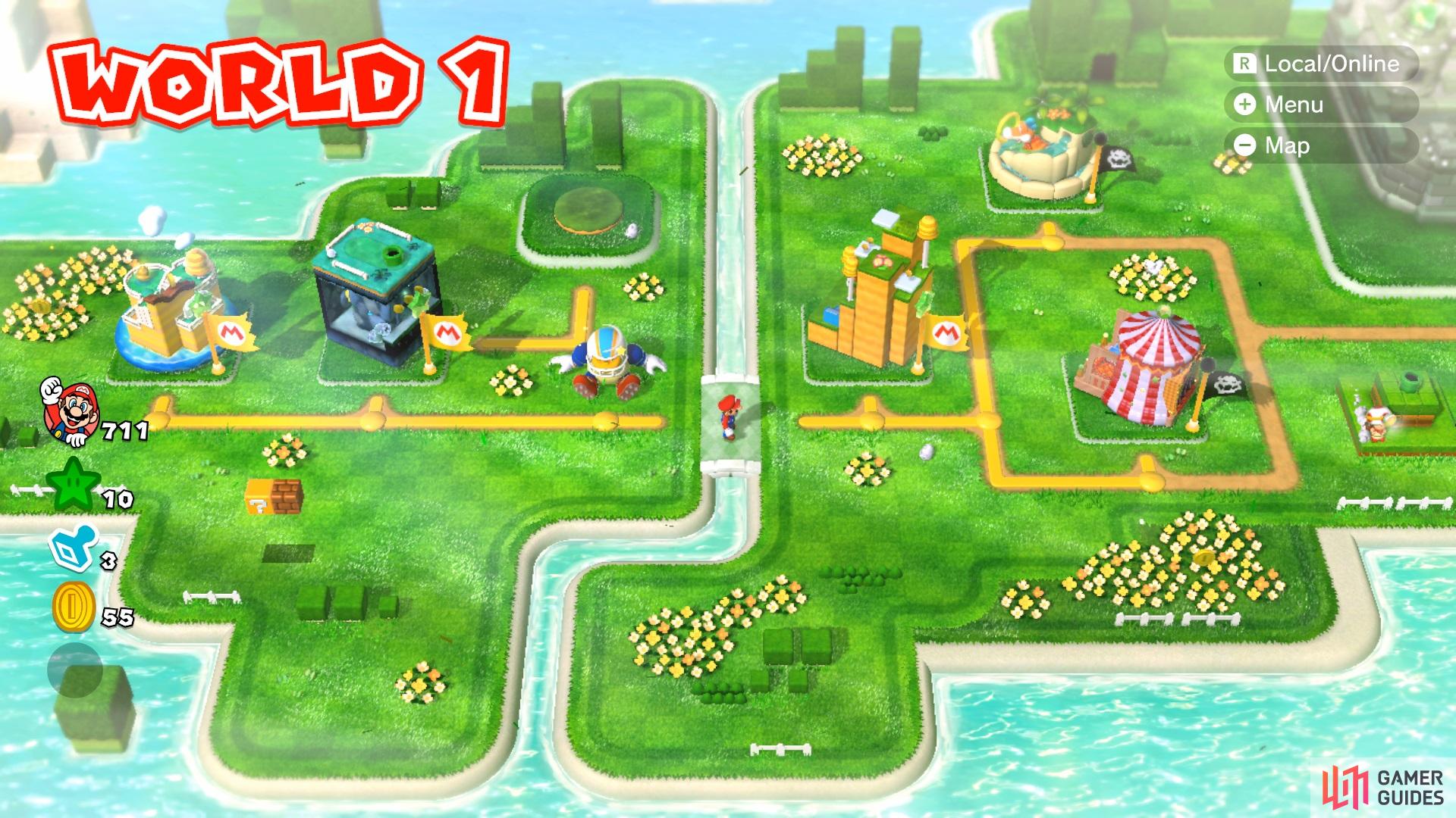 World 01 Overview World 01 Walkthrough Super Mario 3d World Bowsers Fury Gamer Guides 0144