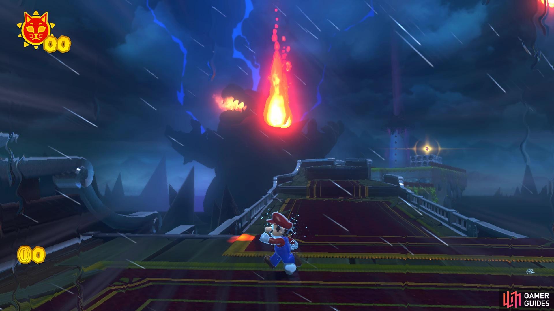 mario 3d world bowser's fury stars