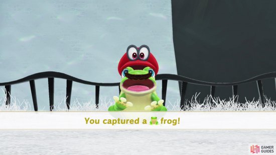 Tossing Cappy at enemies allows you to capture them