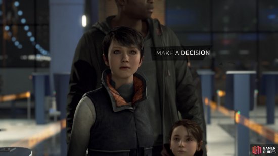 When you reach the end of the queue, make a decision
