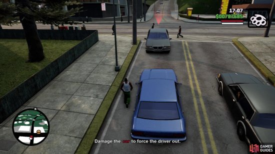 You can simply park your car in front of the driver