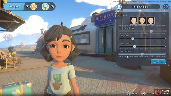 There are lots of different elements to customize in character creation!