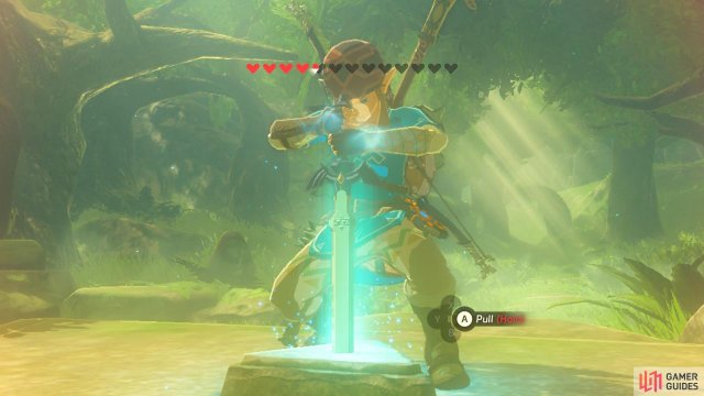 breath of the wild get the master sword temporary hearts work