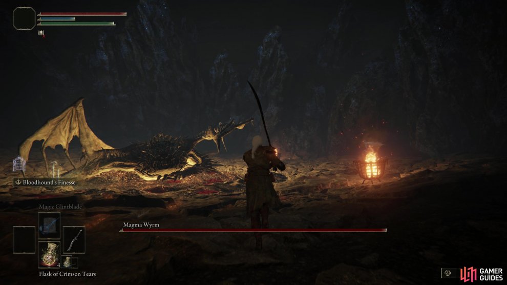 How To Beat The Magma Wyrm In Gael Tunnel Bosses Caelid Elden   Elden Ring Gael Tunnel Magma Wyrm 