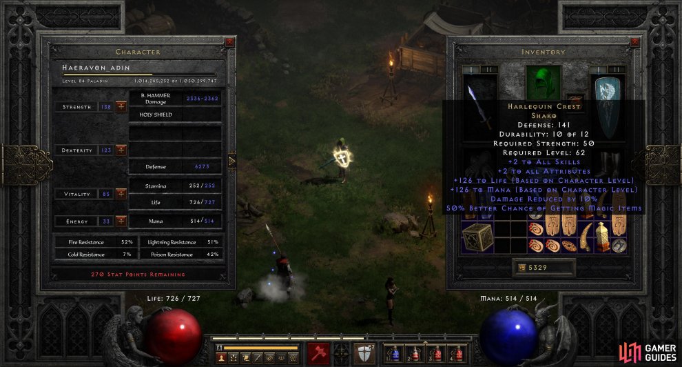 Harlequin Crest Helmets Equipment Diablo II Resurrected Gamer   D2rs Harlequin Crest 