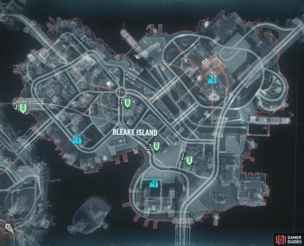 Part 1 - Bleake Island Tower Locations - Occupy Gotham - Most Wanted ...