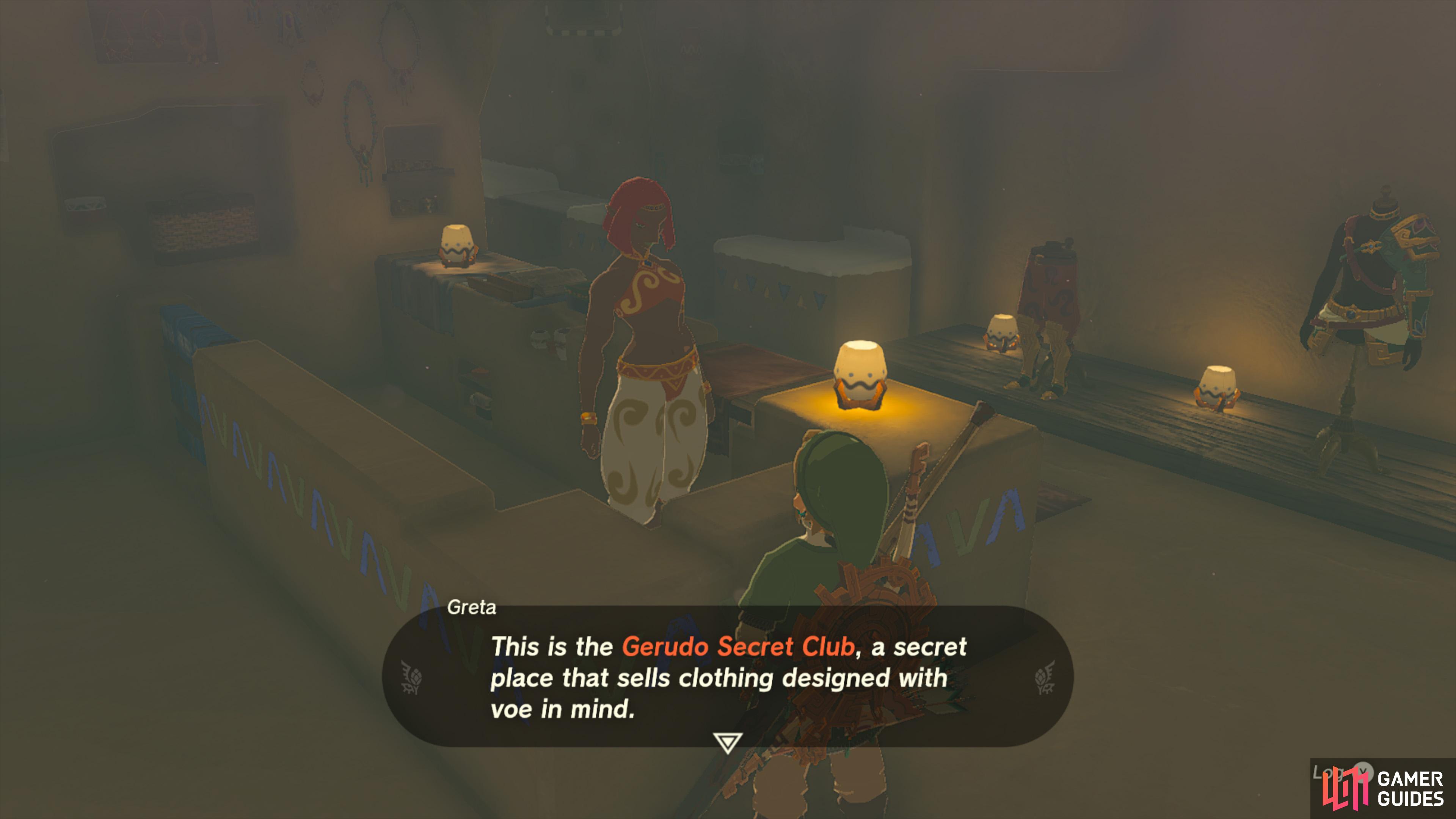 Zelda: Tears of the Kingdom Gerudo Town secret club - Map location & how to  enter