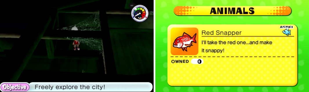Drop down here (left) to find the Hungorge who gives you the request. You can buy Red Snapper at The Fish Place in Uptown (right).