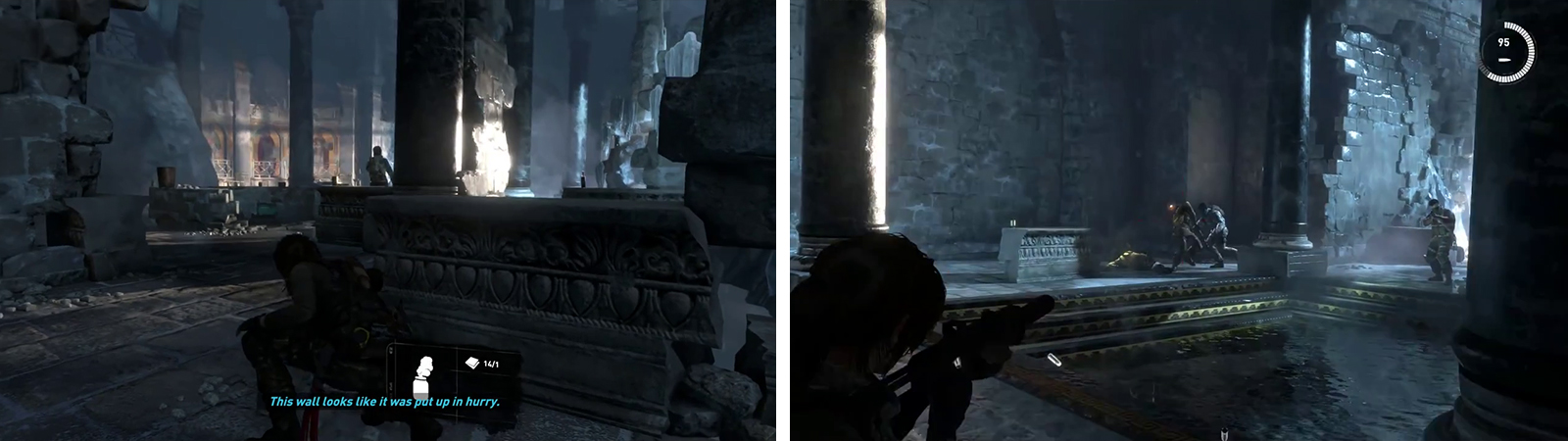 Rise of Tomb Raider Get Cart to Knock Truck Abandoned Mine Mission 