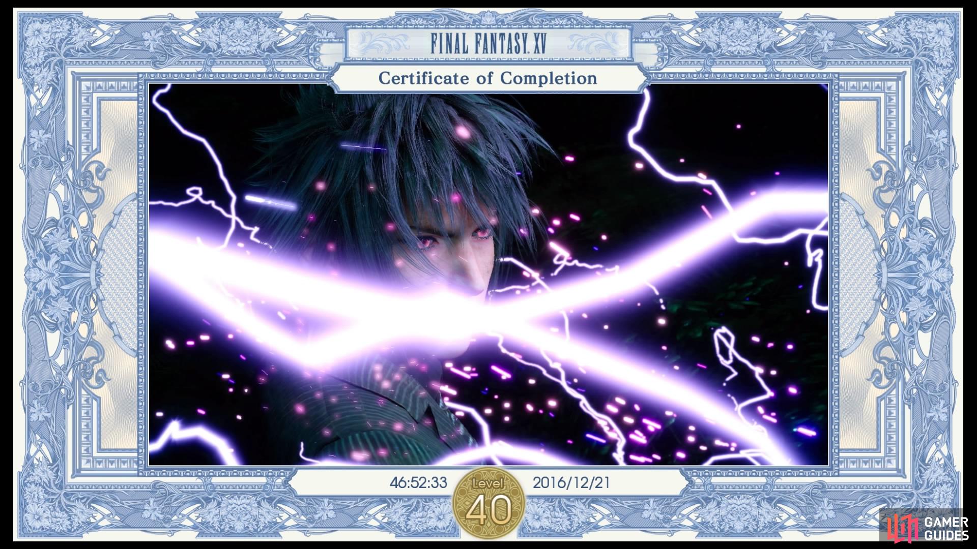 For completing the game, you will receive the Certificate of Completion, which uses the image you chose before the Final Battle.