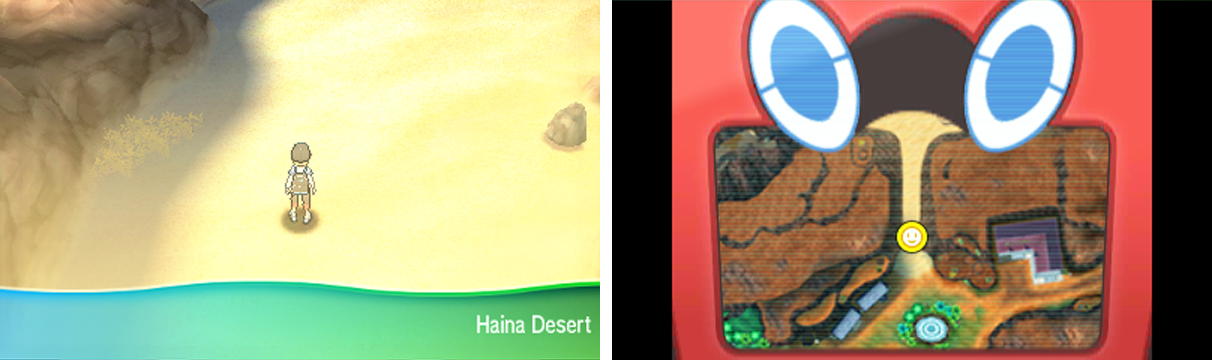 The harsh Haina Desert is a real test of your navigational skills.