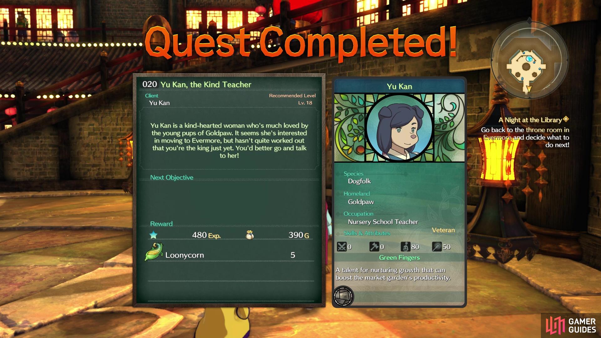 Sidequest 020 gives you the Loonycorn needed to finish Alice’s quest