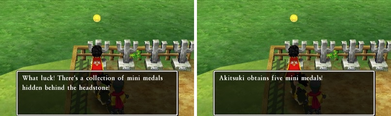 Check the one grave twice to get a whopping five Mini Medals!