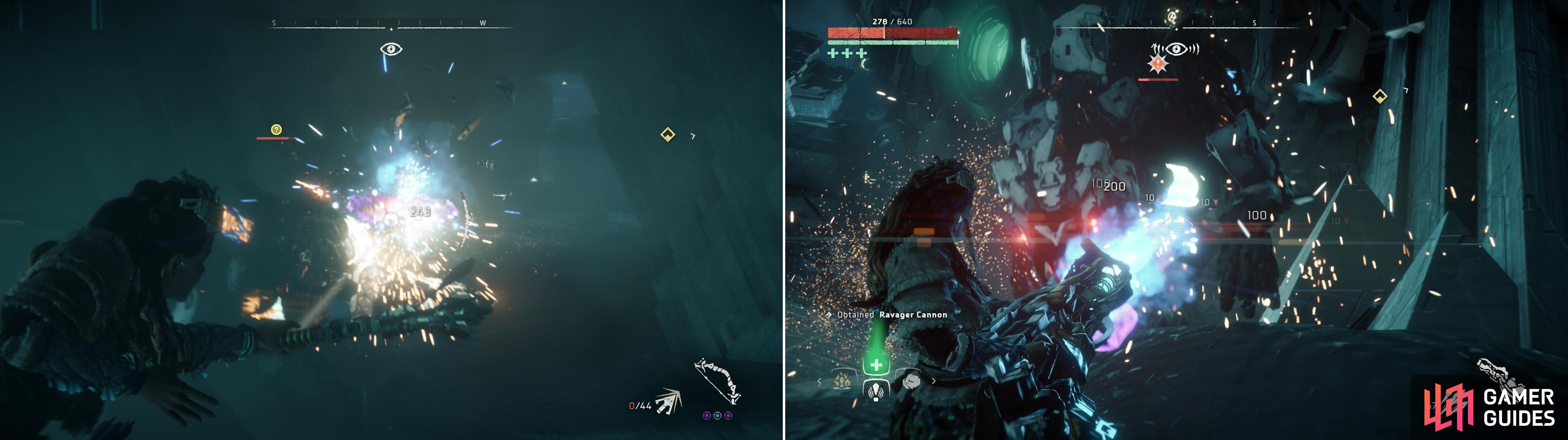 As usual, you shouldn’t view Ravagers as a threat (left) as much as an opportunity to grab a Ravager Cannon (right).
