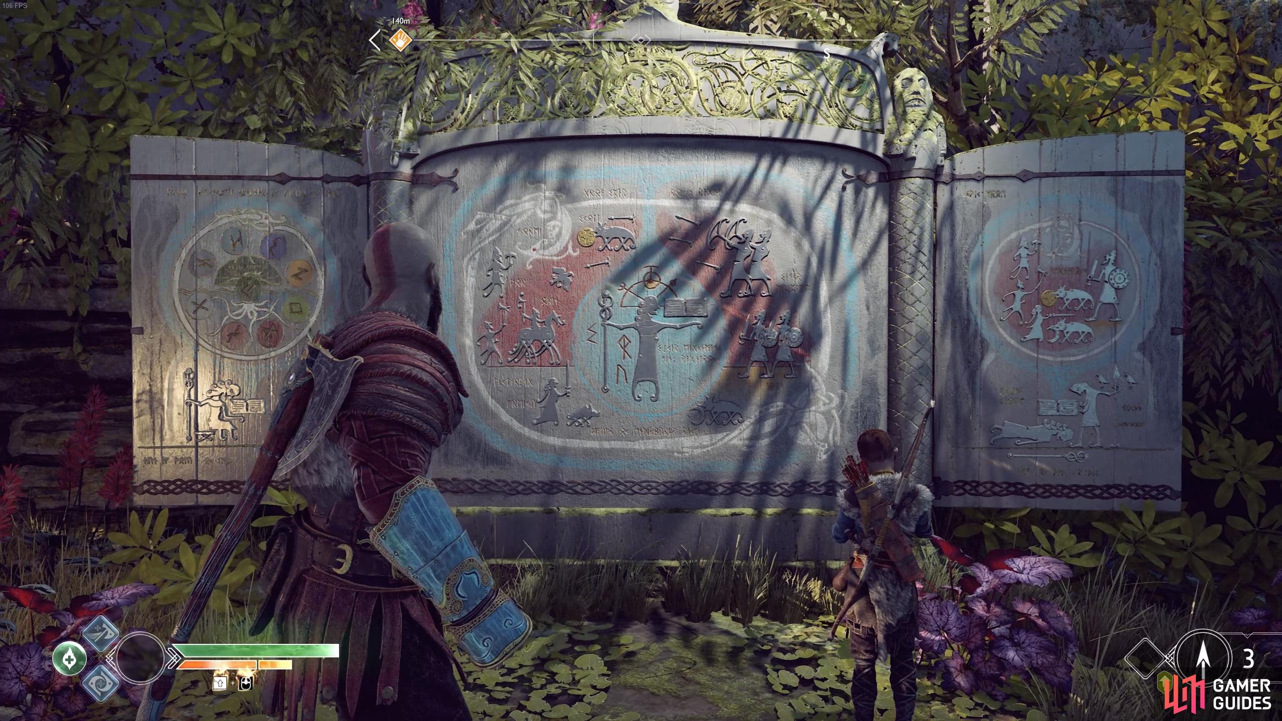 You can’t miss this Shrine next to Sindri’s Shop.