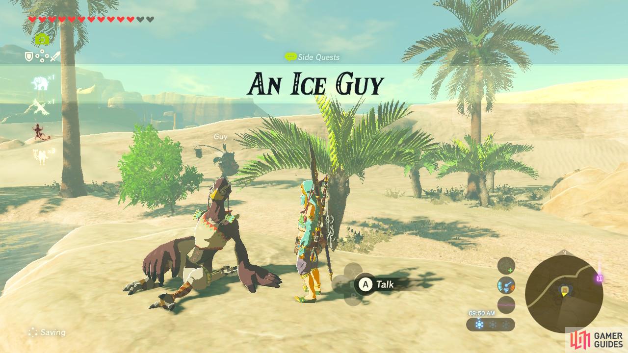 An Ice Guy - Eldin Region - Side Quests | The Legend of Zelda: Breath ...