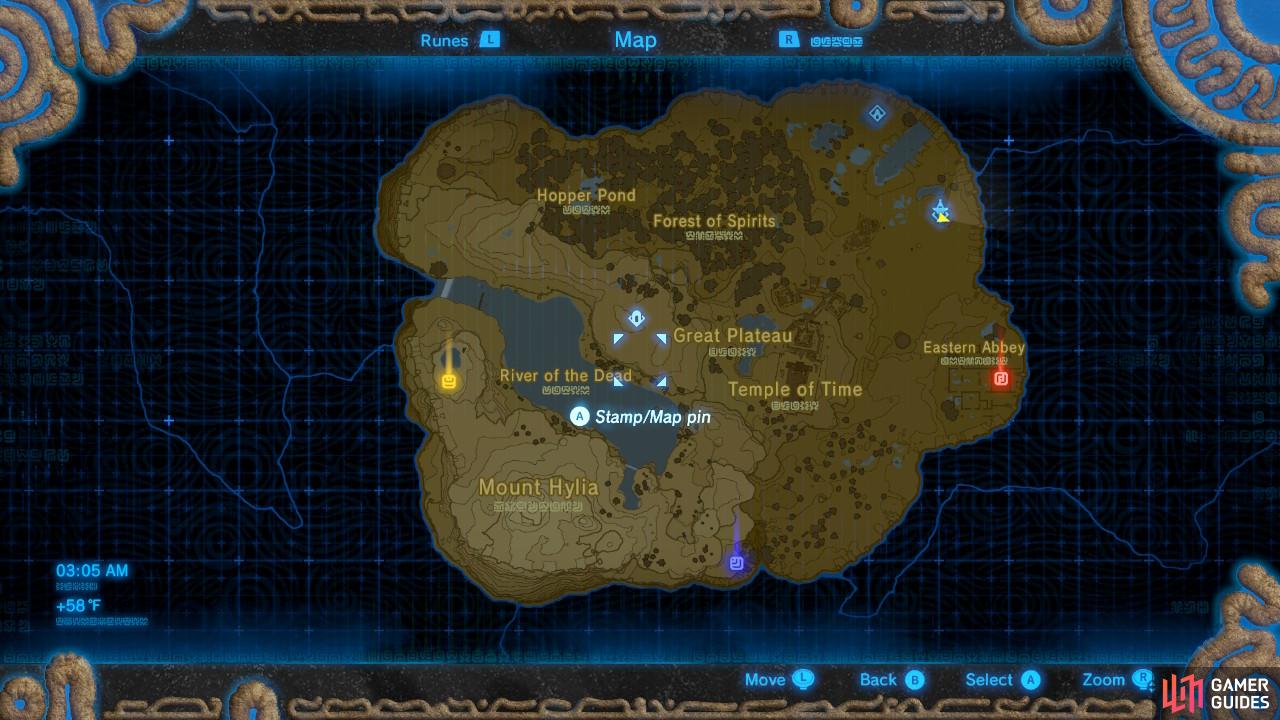 The pins will also be marked on your mini-map and the map on your Sheikah Slate. Handy!