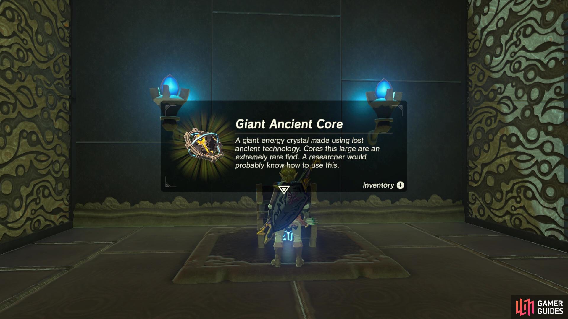 For completing this optional puzzle, you’ll earn a Giant Ancient Core.