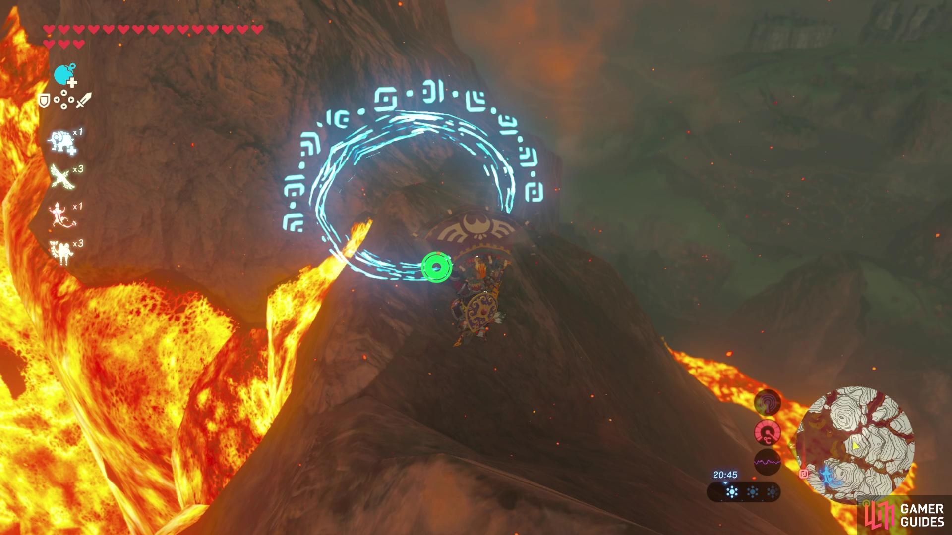 The first ring can be spotted from Vah Rudania.
