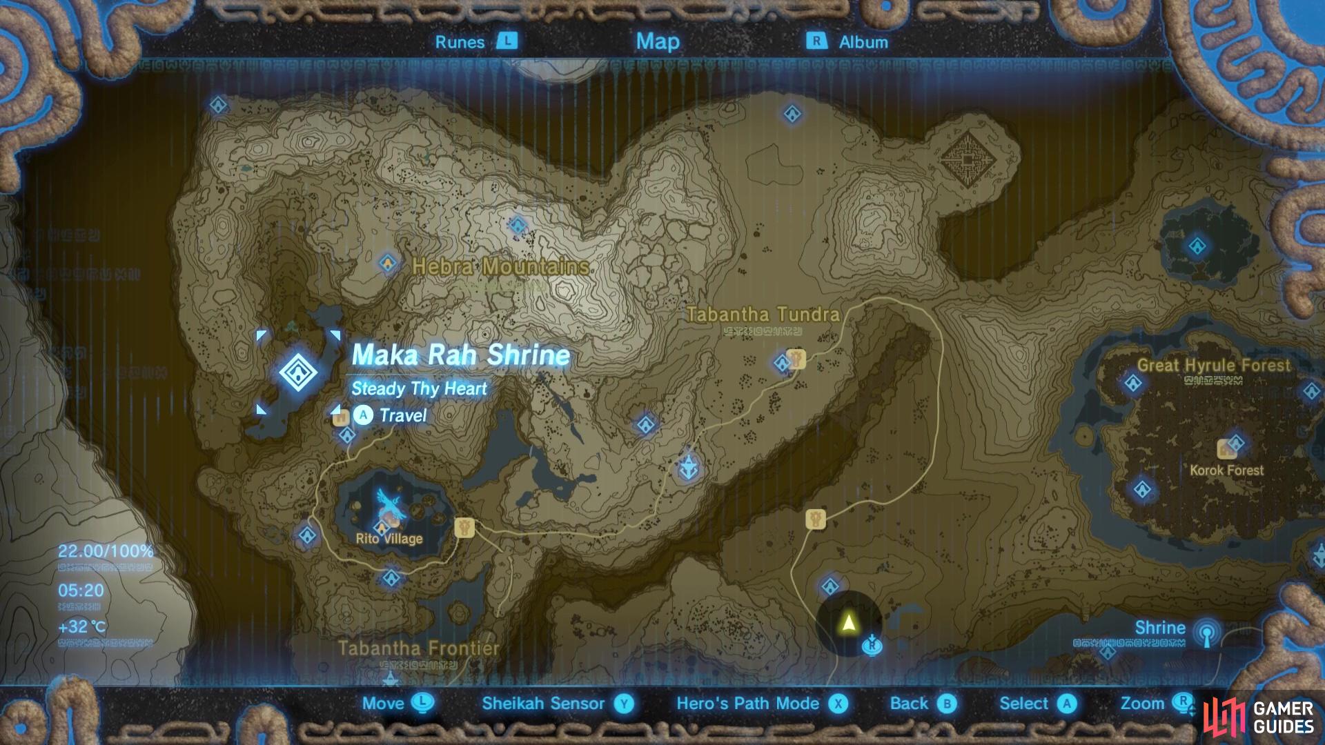 How to get to maka rah shrine