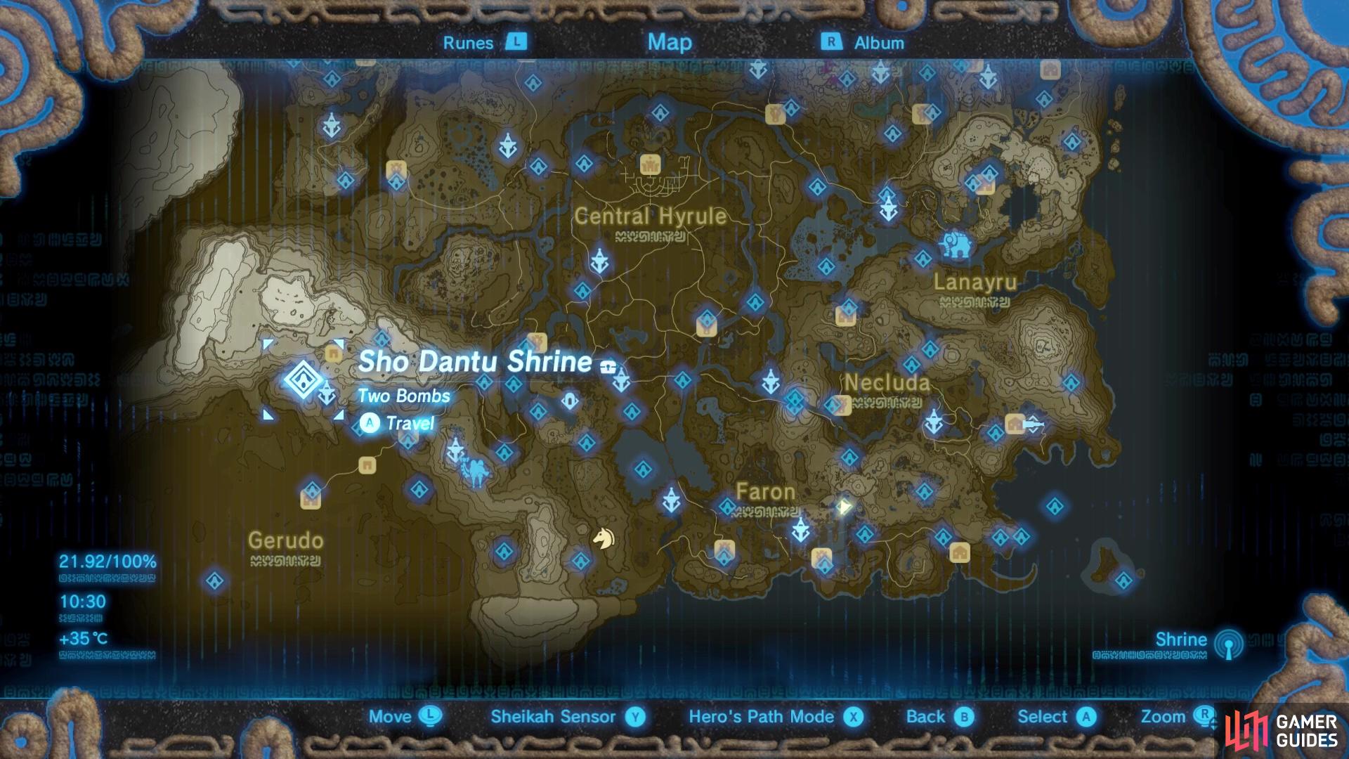 Sho Dantu Shrine - The Legend of Zelda: Breath of the Wild Guide - IGN