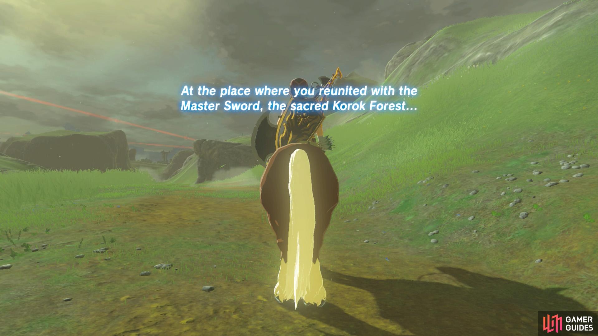 Zelda Breath of the Wild Master Sword Location Guide