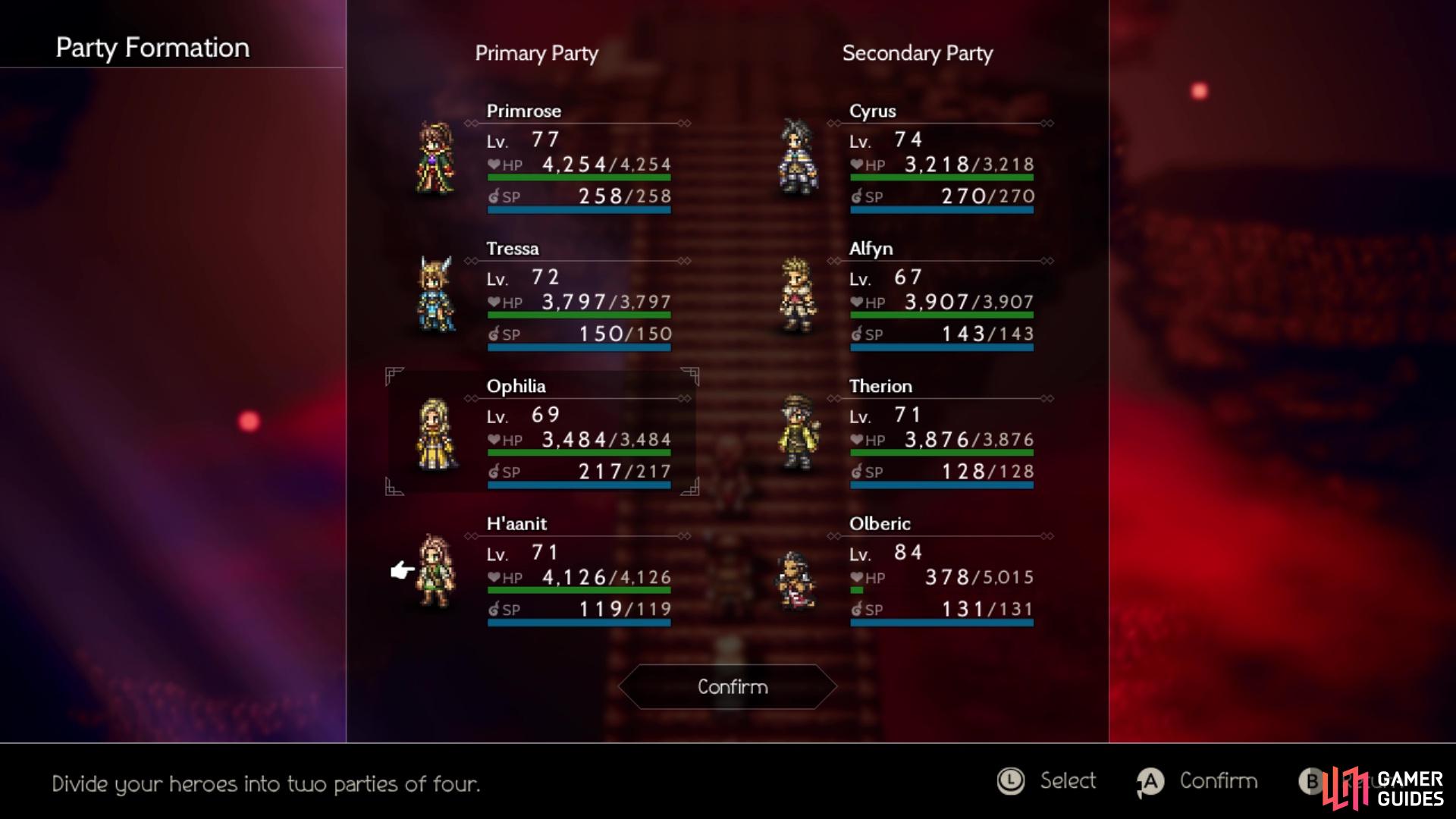 You’ll have to form two parties before you fight the superboss’ first form