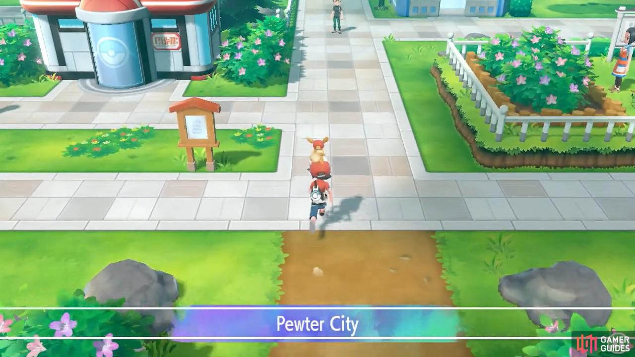 Soon, you can butt heads with the first Gym Leader.