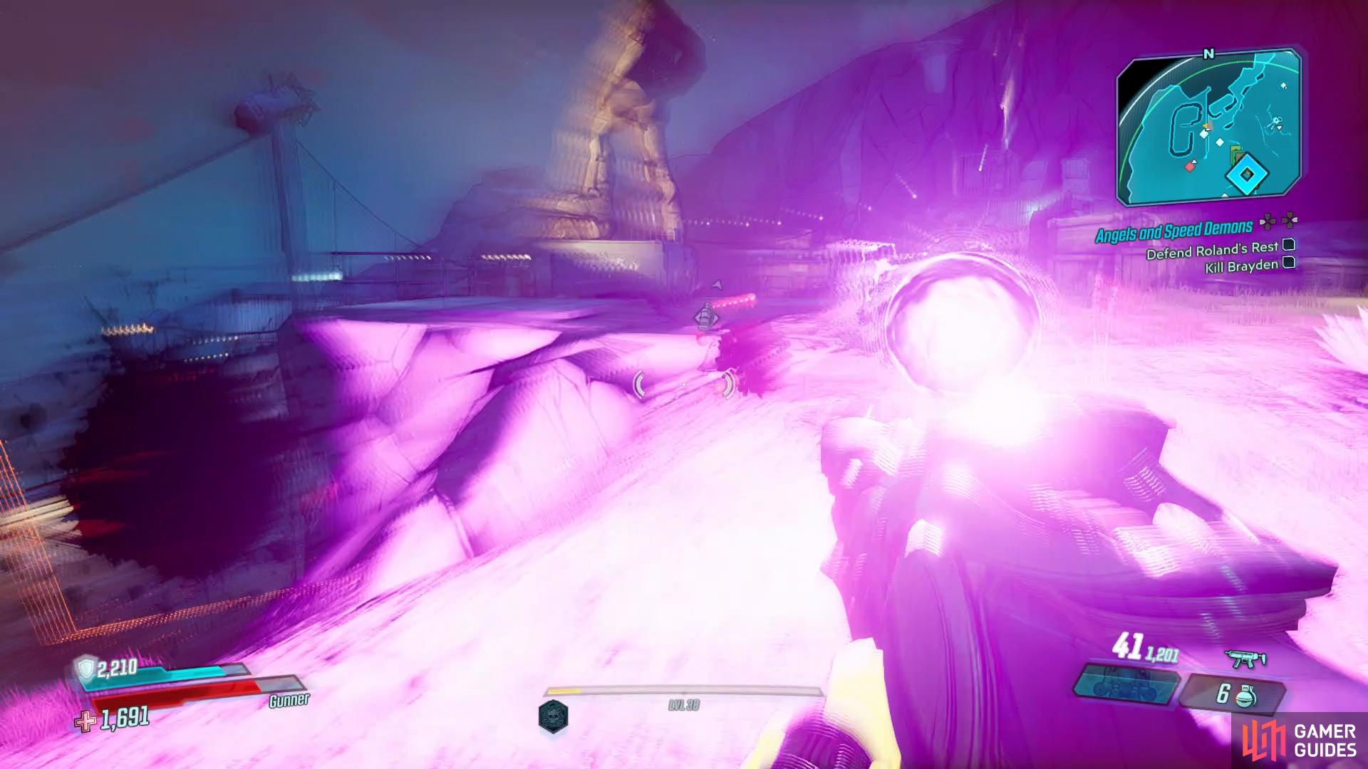 Brayden’s purple orbs will deal huge damage if they connect.